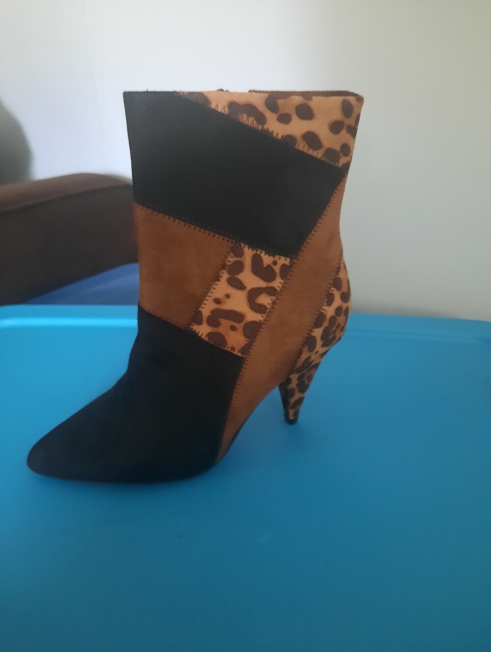 Patchwork Ankle Booties - Picture 2 of 6